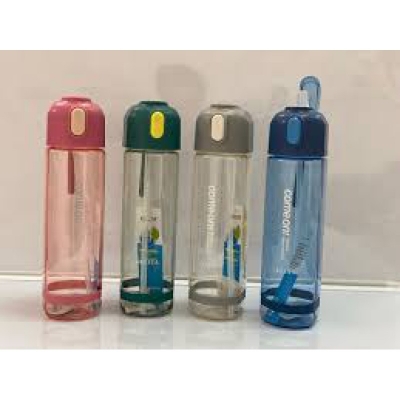 Picture of Eco-Friendly 680ml Square Shape Plastic Cycling Sport Bottle for Athletes, Gym, Outdoor Running, Hiking, Fitness, BPA-Free Food Grade Water Container, Lightweight, Reusable, Portable Drinkware with Random Color Design-Multicolor