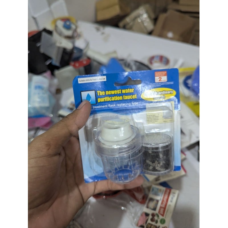 Picture of Best Activated Carbon Faucet Water Filter for Kitchen Sinks to Remove Chlorine and Impurities Efficiently Ensuring Clean Safe Drinking Water for Your Family Health with Easy Installation at Home or Office.-Multicolor