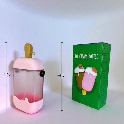 Picture of Kawaii Water Bottle 450ml Retro Camera Design with Straw Cute BPA-Free Plastic Drinking Cup for Adults Kids Travel Gift with 2D 3D Stickers Unique Water Bottles for Everyday Hydration-Multicolor