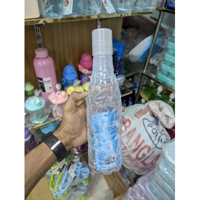 Picture of Unbreakable Plastic Water Bottles, Leak Proof, BPA Free, Food Grade, Freezer Safe for Fridge, Gym, Office & Home Use - Set of 4 (1 Litre Each)-Multicolor