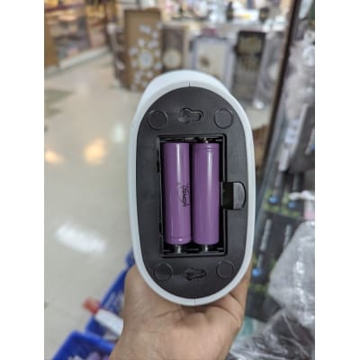 Picture of Portable Rechargeable Desktop Fan with Dual Battery and Integrated COB LED Light High-Speed Personal Cooling Fan for Home Office and Travel Use During Load Shedding in Bangladesh with USB Type-C Charging.-Multicolor
