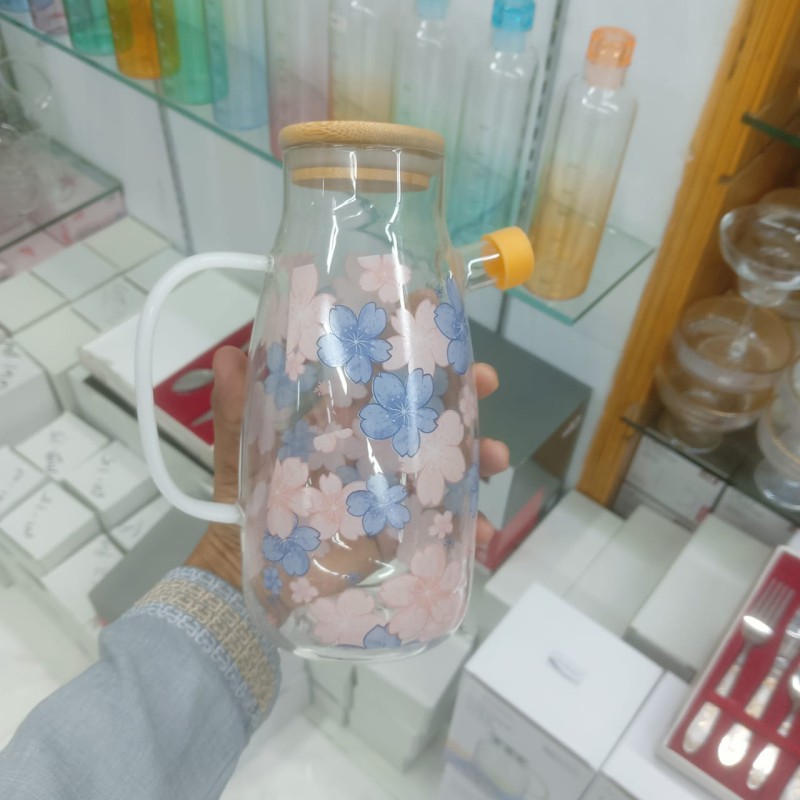 Picture of 1pcs Durable Food-grade printed body  Oil Dispenser Bottle Large Capacity 1000ML Oil Storage Container Leak-Proof Seasoning Bottle Household-Multicolor
