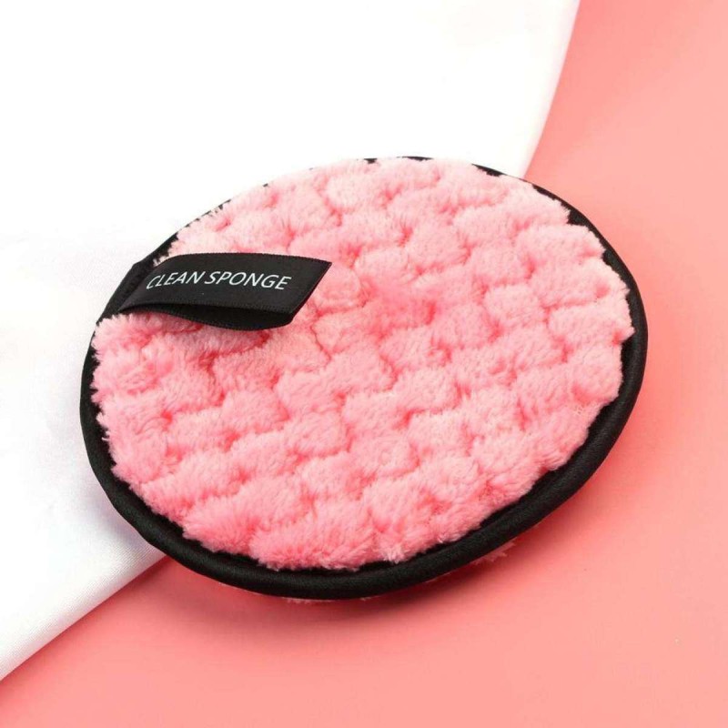 Picture of Reusable Microfiber Makeup Remover Pads for Deep Facial Cleansing and Gentle Skin Care Routine to Effortlessly Remove Waterproof Foundation Eyeshadow and Lipstick Using Only Warm Water for a Natural Glowing Complexion.-Multicolor