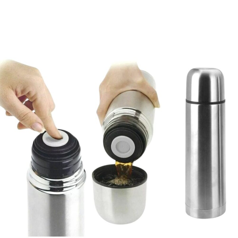 Picture of Prestige 1000ml Flask - Leak-Proof, Portable Stainless Steel Bottle with Double Wall Insulation to Keep Beverages Hot or Cold for 24 Hours-Multicolor