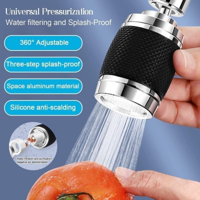 Picture of 360 Degree Rotating Faucet Filter Sprayer for Kitchen Sink with Three Adjustable Water Modes and High-Pressure Booster Technology to Save Water and Prevent Splashing While Filtering Impurities from Your Home Water.-Multicolor