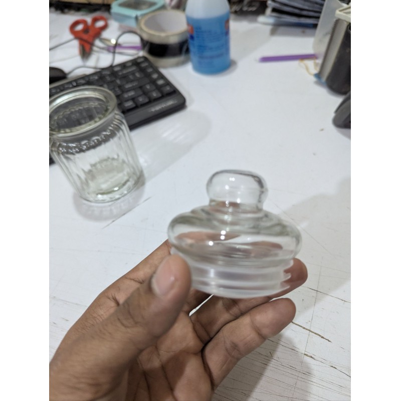 Picture of Universal Replacement Glass Lid for Beverage Dispensers & Apothecary Jars-Multicolor