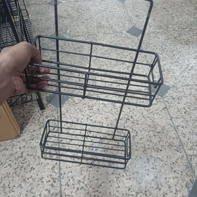 Picture of Shower Caddy Hanging Adjustable Shower Caddy, Rustproof Extended Length Shower 10*4*21 inch-Black