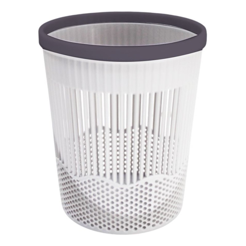 Picture of Mini Plastic Slatted Waste Basket/Desk Organizer-Multicolor