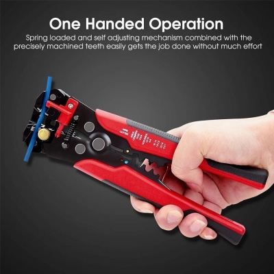 Picture of Wire Stripping Tool Self-adjusting regular size Automatic Wire Stripper/Cutting Pliers Tool-Multicolor