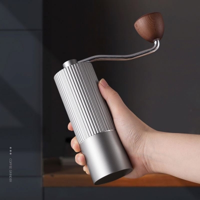 Picture of Adjustable Settings, Manual Coffee Grinder Steel Burr Drip Grinder Coffee Manual-Multicolor