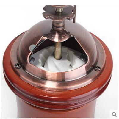 Picture of 1pcs Coffee Grinder Manual, Wooden Coffee Mill with Ceramic Burr, Large Capacity, Cast Iron Hand Crank, Portable Adjustable Grinder-Multicolor