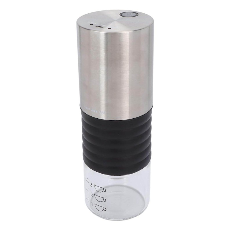Picture of 355ml Electric Coffee Grinder with Scale USB Charging Handheld Portable Coffee Bean Grinder for Travel Electric Coffee Grinder-Silver