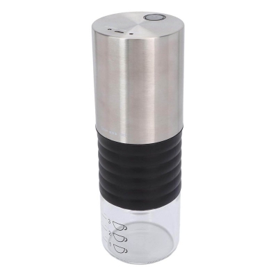 Picture of 355ml Electric Coffee Grinder with Scale USB Charging Handheld Portable Coffee Bean Grinder for Travel Electric Coffee Grinder-Silver