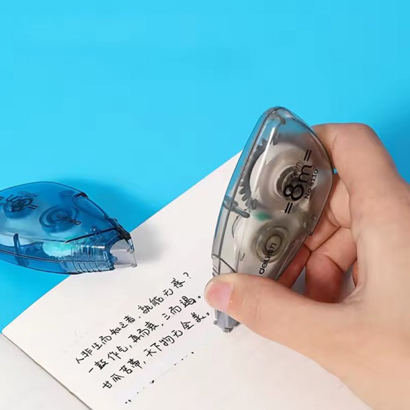 Picture of Deli Correction Tape 8110 High Quality Stationery For School and Office Use White Out Tape Roller Fast Dry Easy To Use For Students Neat Clean Paper Error Correction Available In Bangladesh.-Multicolor