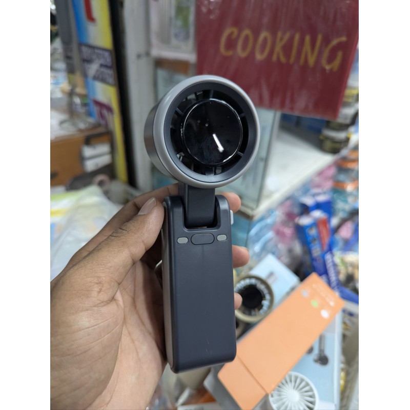 Picture of Portable Handheld Turbo Fan with High Speed Brushless Motor, 5 Adjustable Wind Speeds, Rechargeable Large Capacity Battery, 180 Degree Foldable Design, LED Digital Display for Travel, Home, Office, and Outdoor.-Multicolor