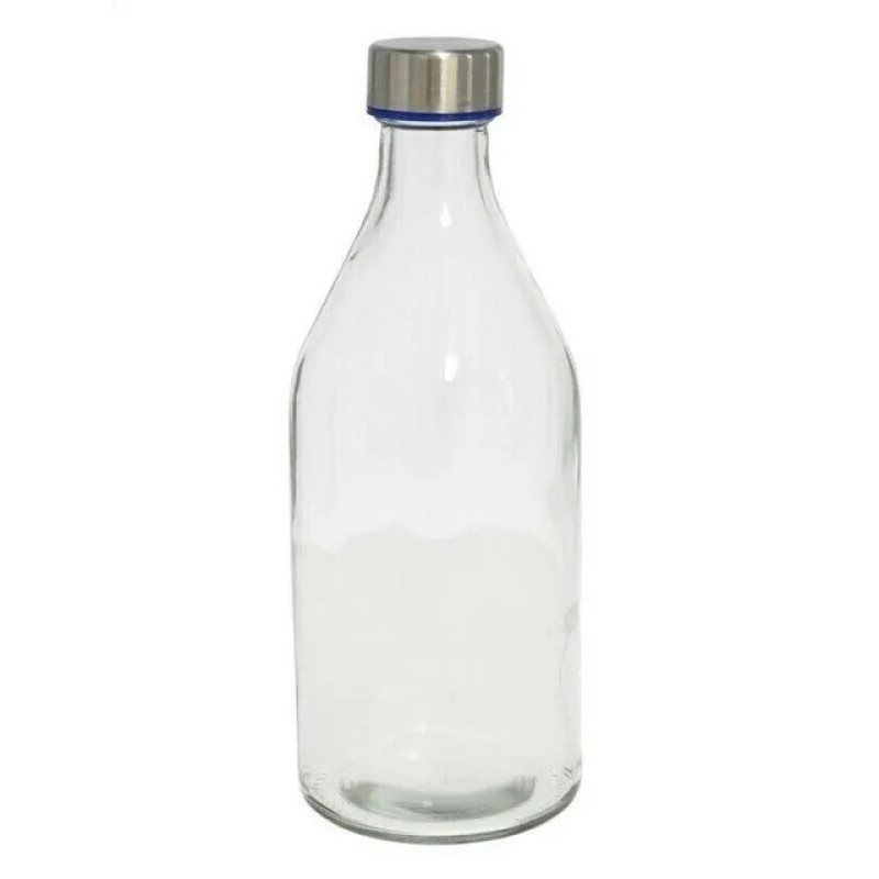 Picture of Buxton 1000ML Clear Plain Glass Bottle for Water & Milk – Reusable, Durable, Elegant Design for Daily Hydration, Home & Office Use.-Multicolor