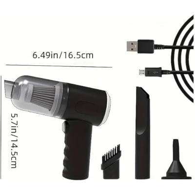 Picture of Powerful Cordless Portable Cleaning Machine, Car Vacuum Cleaner, Mini Handheld Vacuum Cleaner with Strong Suction for Car and Home-Multicolor