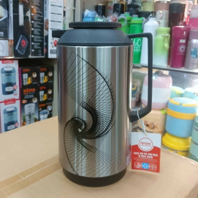 Picture of Regal 1L Flask - Premium Glass Refill, Leak-Proof Design, Double Wall Insulation, Eco-Friendly, Stylish & Portable with Durable Handle for Hot & Cold Drinks, Multiple Color Options-Multicolor