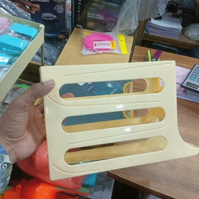 Picture of Four-Layer Egg Storage Rack, Gravity Fed Egg Holder, Refrigerator Egg Storage Box, 4 Tier Rolling Egg Holder Dispenser, Auto Rolling Egg Holder for Fridge, Space Saving Egg Tray-Multicolor