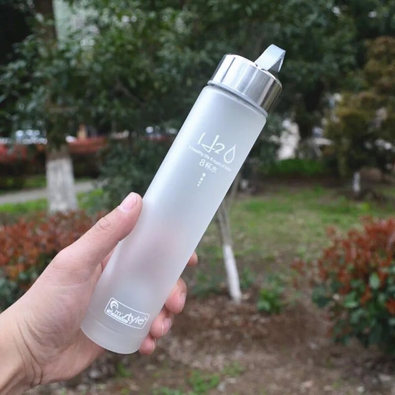 Picture of 280ml Portable Water Bottle, Simple Fashion H2O Unbreakable Tritan BPA Free Bottles for Outdoor Sports Cycling Camping Cup Drinkware 1 lcs multiple color-Multicolor