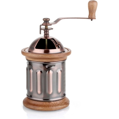 Picture of Hand-Cranked Grinder Household Metal Copper Pot Coffee Bean Grinder Retro Small Manual Grinder Grinder (Color : Copper)-Coffee