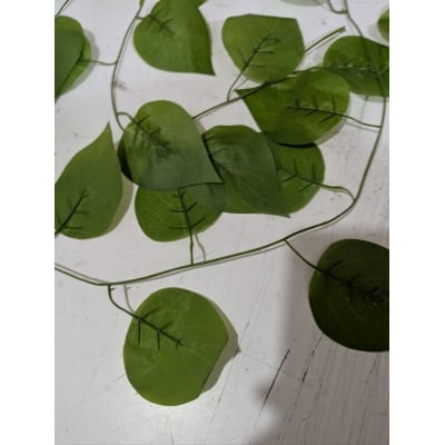 Picture of Premium Artificial Ficus Money Plant Creepers for Home Decoration, Realistic Silk Greenery Ivy Leaf Garland Strings, 7 Feet Hanging Vines for Wedding Party Decor, Indoor Outdoor Aesthetic Wall Hanging Green Leaves.-Multicolor