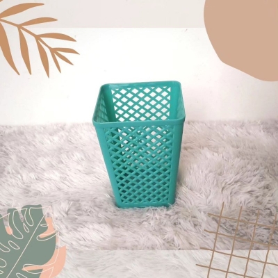 Picture of small plastic storage basket or desktop organizer-Multicolor