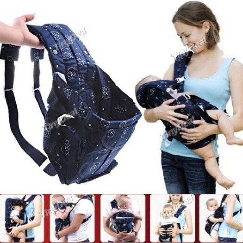 Picture of Babies Bloom 6-in-1 Baby Sling Carrier for 2-30 Months, Breathable & Adjustable with Head Support, Padded Straps, and Multiple Carry Positions – Durable, Comfortable, and Easy to Use-Multicolor
