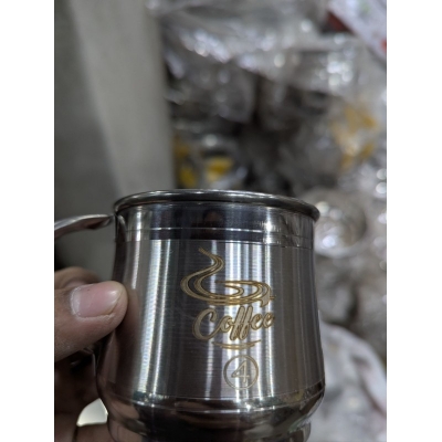 Picture of Premium Single Wall Stainless Steel Coffee Mug 350ml Capacity Large Tea Cup Single Piece Mirror Finish High Quality Durable Rust Proof Silver Finish Ideal for Home Office Kitchen Use Stylish-Silver