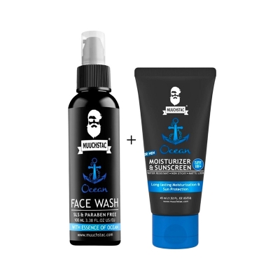 Picture of Muuchstac Ocean Facewash & Sunscreen Moisturizer Combo for Men