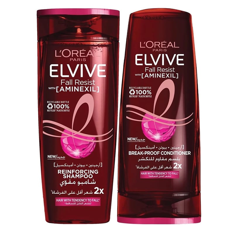 Picture of LOreal Paris Elvive Full Resist Shampoo, 400ml + Conditioner 360ml For Weak & Fragile Hair