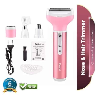 Picture of Kemei KM-6637 Multi Functional 4 In 1 Shaver For Women