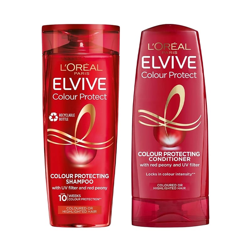 Picture of Loreal Elvive Color Protecting Shampoo and Conditioner combo pack 400ml (France)