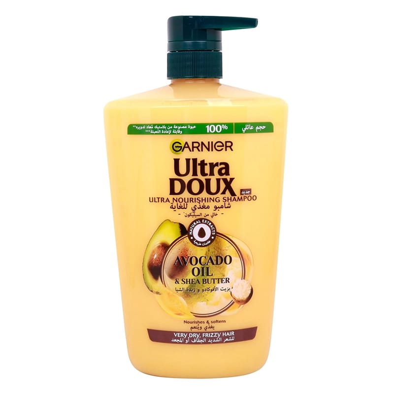 Picture of Garnier Ultra Doux Ultra Nourishing Shampoo Avocado Oil & Shea Butter 1 Liter
