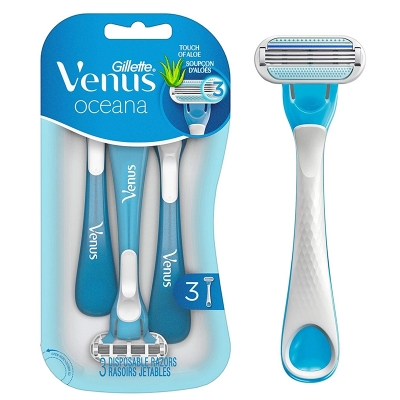 Picture of Gillette Venus Oceana Women's Disposable 3 Blade Razors 3 Piece