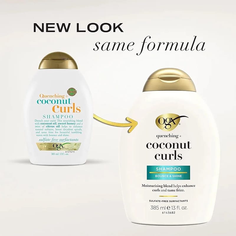Picture of Ogx Quenching + Coconut Curls Shampoo For Curly Hair 385ml (USA)