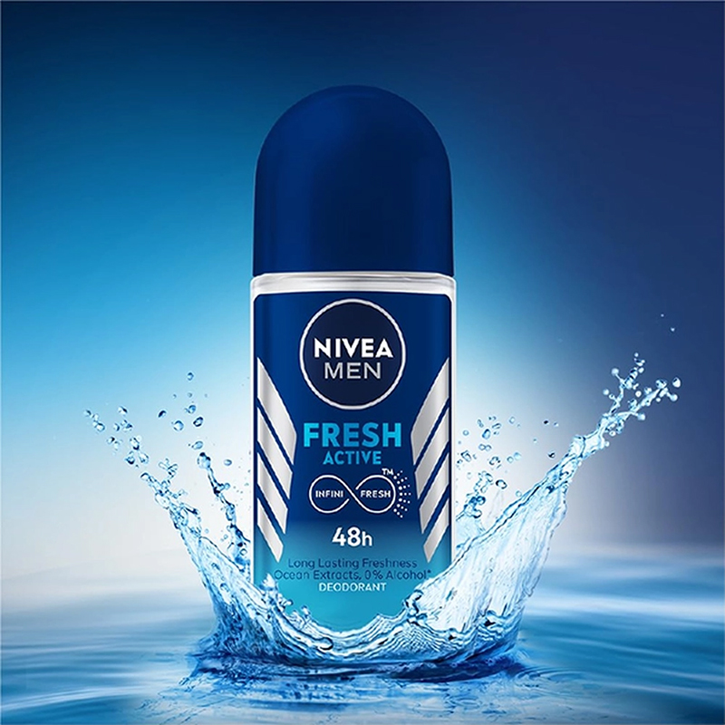 Picture of Nivea Men Fresh Active Anti-Perspirant Roll On Deodorant - 50ml