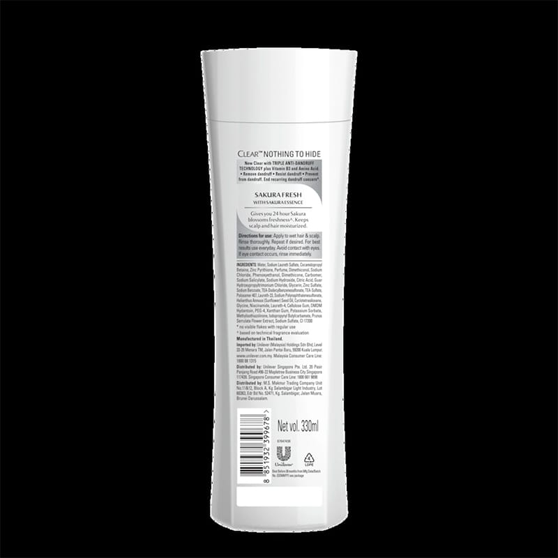 Picture of CLEAR Sakura Fresh Anti-Dandruff Shampoo 300ml