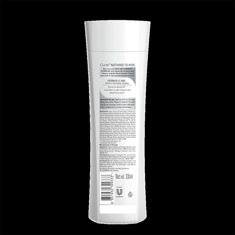 Picture of CLEAR Herbal Care Anti-Dandruff Shampoo 300ml