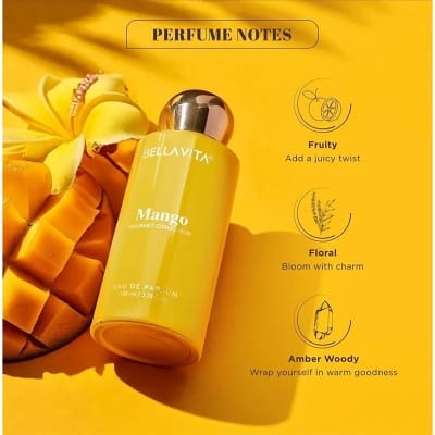 Picture of BELLAVITA Gourmet Collection Mango | Long Lasting Perfume for Man and Woman | EDP ​​100ml
