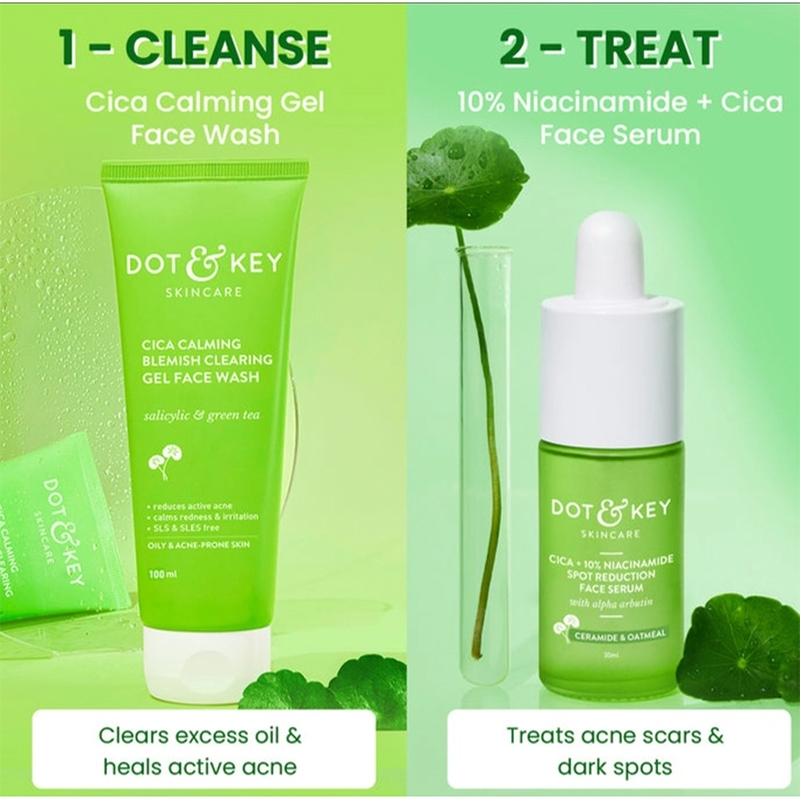 Picture of Dot and key Super Cica & Salicylic Anti Acne Routine combo