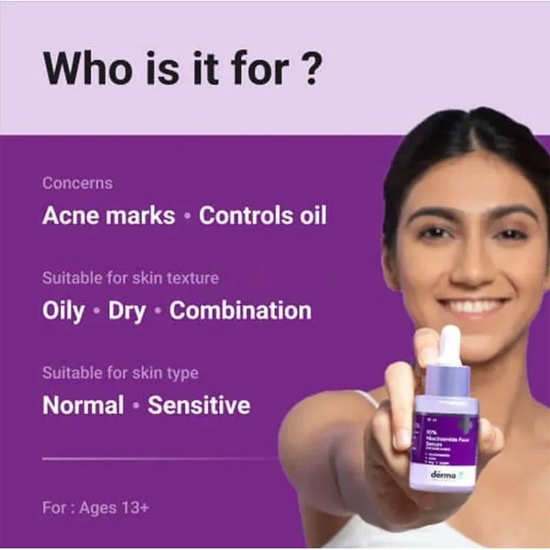 Picture of The Derma Co 10% Niacinamide Face Serum for Acne Marks 30ml