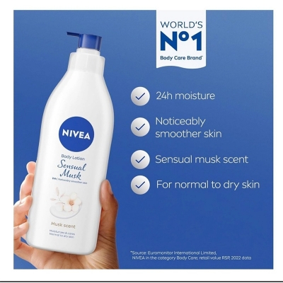 Picture of NIVEA Sensual Musk Body Lotion for Normal to Dry Skin, 400ml (Spain)