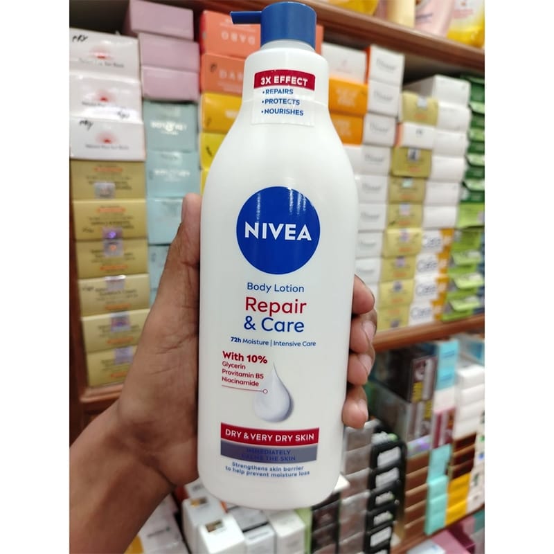 Picture of Nivea Repair & Care 72H Moisture Dry & Very Dry Skin Body Lotion, 400ml (Spain)