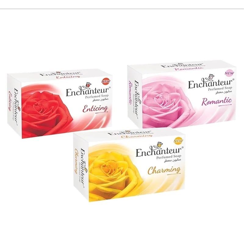 Picture of Enchanteur perfumed soap, Romantic, Charming & Enticing, 125 gm, Pack of 3