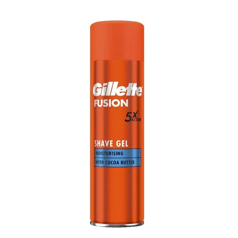Picture of International Uk product Gillette fusion 5 Moisturizing with cocoa butter Shaving gel 200 ml
