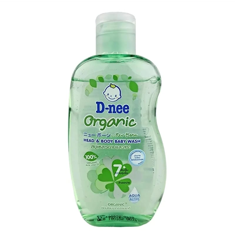 Picture of D Nee Organic Head & Body Baby Wash Aloe Vera Oil For Newborn 200ml
