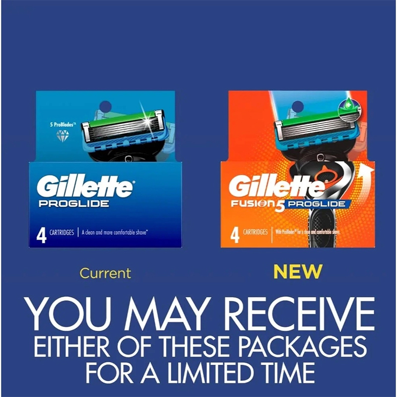 Picture of Gillette ProGlide Razor Refills for Men, 4 Razor Blade Refills