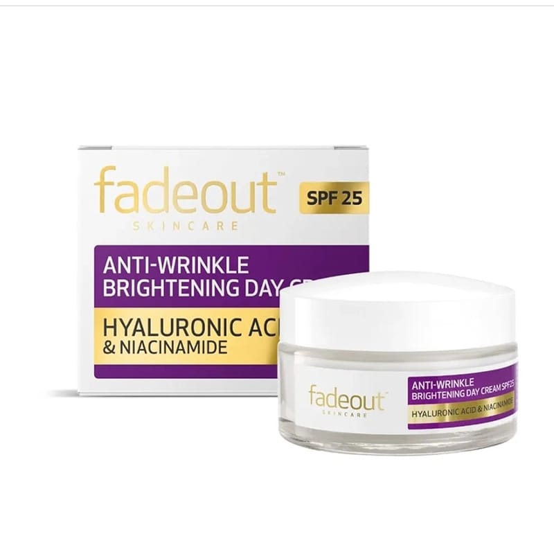 Picture of Fadeout Anti-Wrinkle Brightening Day Cream-Hyaluronic Acid & Niacinamide-Spf25-Reduce Fine Lines & Wrinkles-Brightens & Evens Skin Tone For Bright, Radiant And Youthful Complexion-Softens Skin-50Ml