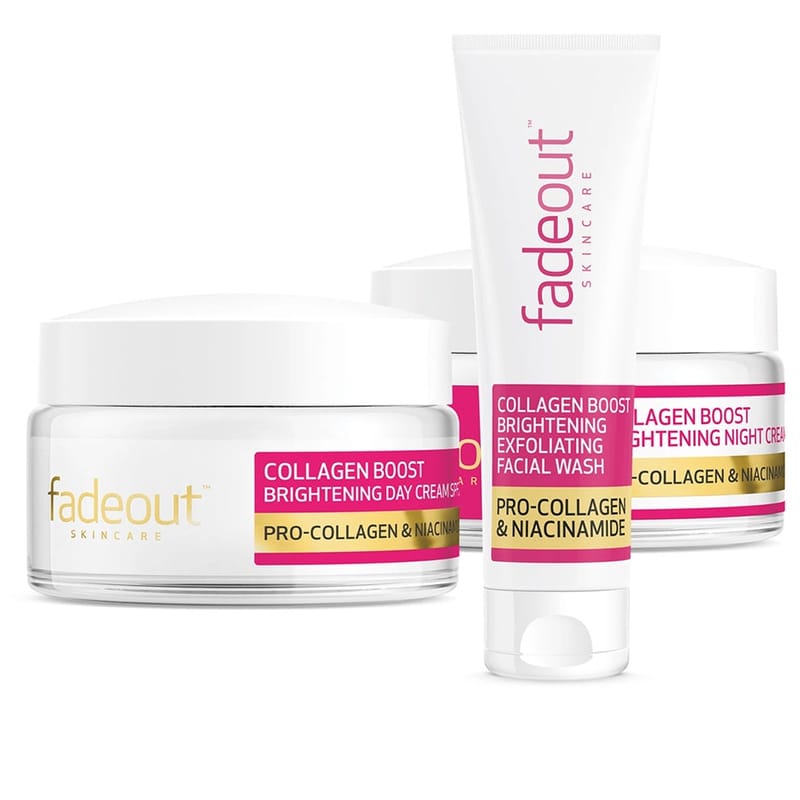 Picture of Fadeout Collagen Boost Brightening Cleanse Day & Night Cream Combo Set